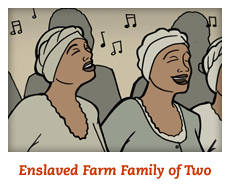 Enslaved Farm Family of Two