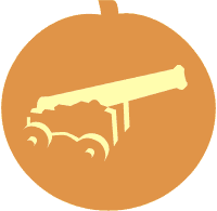 Cannon pumpkin carving pattern