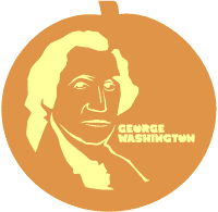 George Washington pumpkin carving pattern