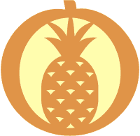 Pineapple pumpkin carving pattern