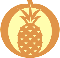 Pineapple advanced pumpkin carving pattern