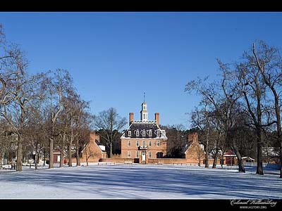 Governor's Palace in winter